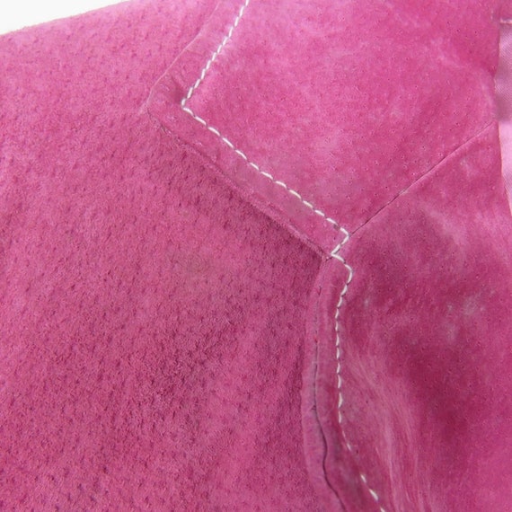 1990s Vintage Wilson's Leather Pink Suede Leather… - image 9
