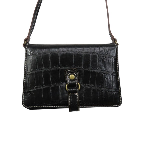 Y2K Nine West Vintage Black Alligator Mini Bag Faux Leather - Etsy