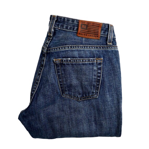 90s Vintage Ralph Lauren Jeans Dark Wash Boot Cut… - image 8