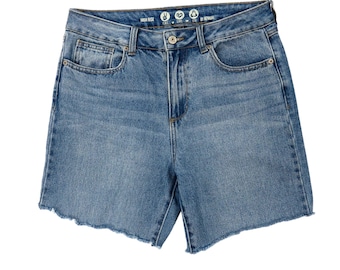 Rewash 90s Vintage High Rise Jean Shorts Denim Frayed Cut Off Shorts 30"