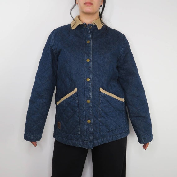 1990s Vintage Ralph Lauren Denim Jacket Paisley L… - image 2