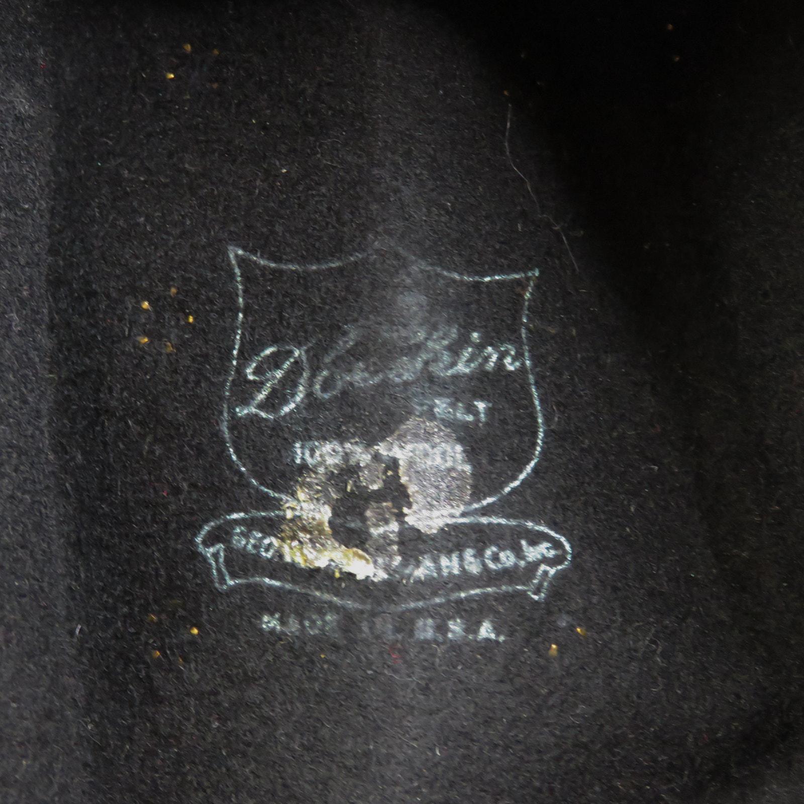 Bollman Hat Co. Mr. Charles 1980s Vintage Black Felt Wool  display picture 2