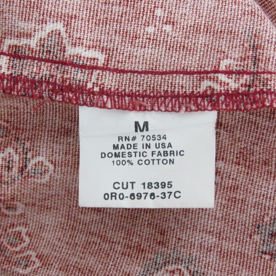 ORVIS Vintage Red Bandana Paisley Pattern Jacket … - image 7