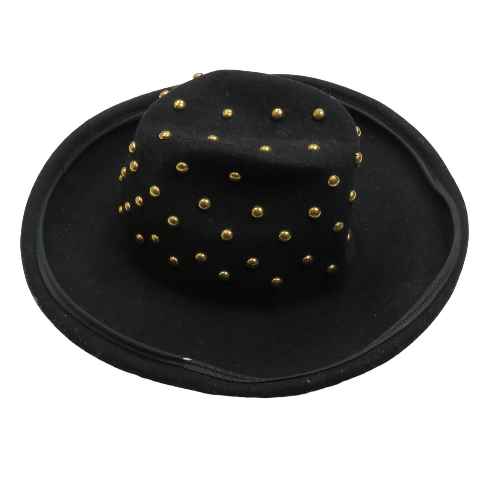 Bollman Hat Co. Mr. Charles 1980s Vintage Black Felt Wool  display picture 1