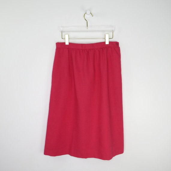 90s Vintage Ferruchi Hot Pink Pink Skirt Suit Bla… - image 5