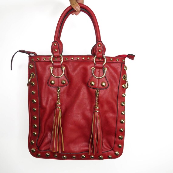 Mini Square Crossbody Bag For Women, Y2k Studded Decor Purses