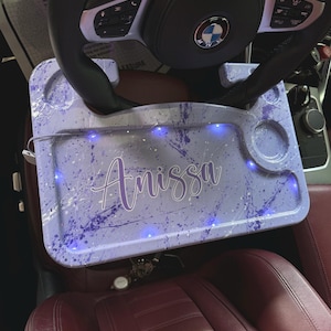 Customizable Steering wheel “eating” tray