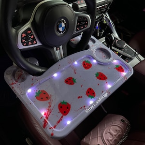 Strawberry Steering wheel “eating” tray