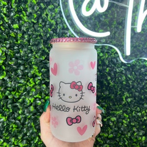 Kitty 16oz Glass Can
