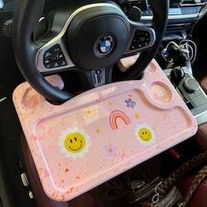 Smiley Steering wheel “eating” tray