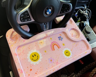 Smiley Steering wheel “eating” tray