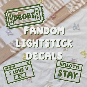 Calcomanías personalizadas de Lightstick para fandom de Kpop / calcomanía de vinilo / calcomanía de Lightstick / calcomanía / decoración de Kpop / calcomanía de Kpop / decoración de Lightstick