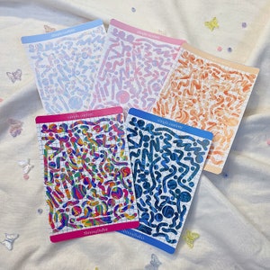 Simple confetti sticker sheet / stickers / planner stickers / journaling deco / polco deco/ confetti stickers / kawaii stickers / confetti