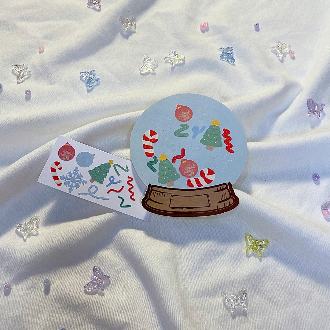 Snow Globe Picture Frame Sticker Sheet /christmas Sticker / Etsy