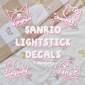 CUSTOM Kawaii Kpop Lightstick Decals / vinyl sticker / Lightstick sticker / decal sticker / kpop deco / kpop decal / Lightstick deco