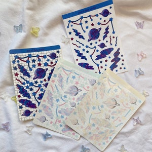 Out Of This World Galaxy stickervel / stickers / planner stickers / journaling deco / polco deco / confetti stickers / galaxy stickers
