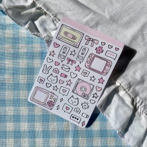 Digifoxx sticker sheet / sticker / doodle sticker / tech sticker / cute stickers / planner sticker/ polco deco / journaling deco / 2yk