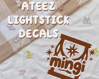 Ateez Lightstick Decal / vinyl sticker / Lightstick sticker / decal sticker / kpop deco / kpop decal / Lightstick deco