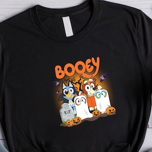 Camiseta de desenho animado de Halloween BOOEY, camiseta de família de Halloween, camiseta de doces ou travessuras, camiseta de desenho animado de Halloween, camiseta de Halloween, família de Halloween da moda