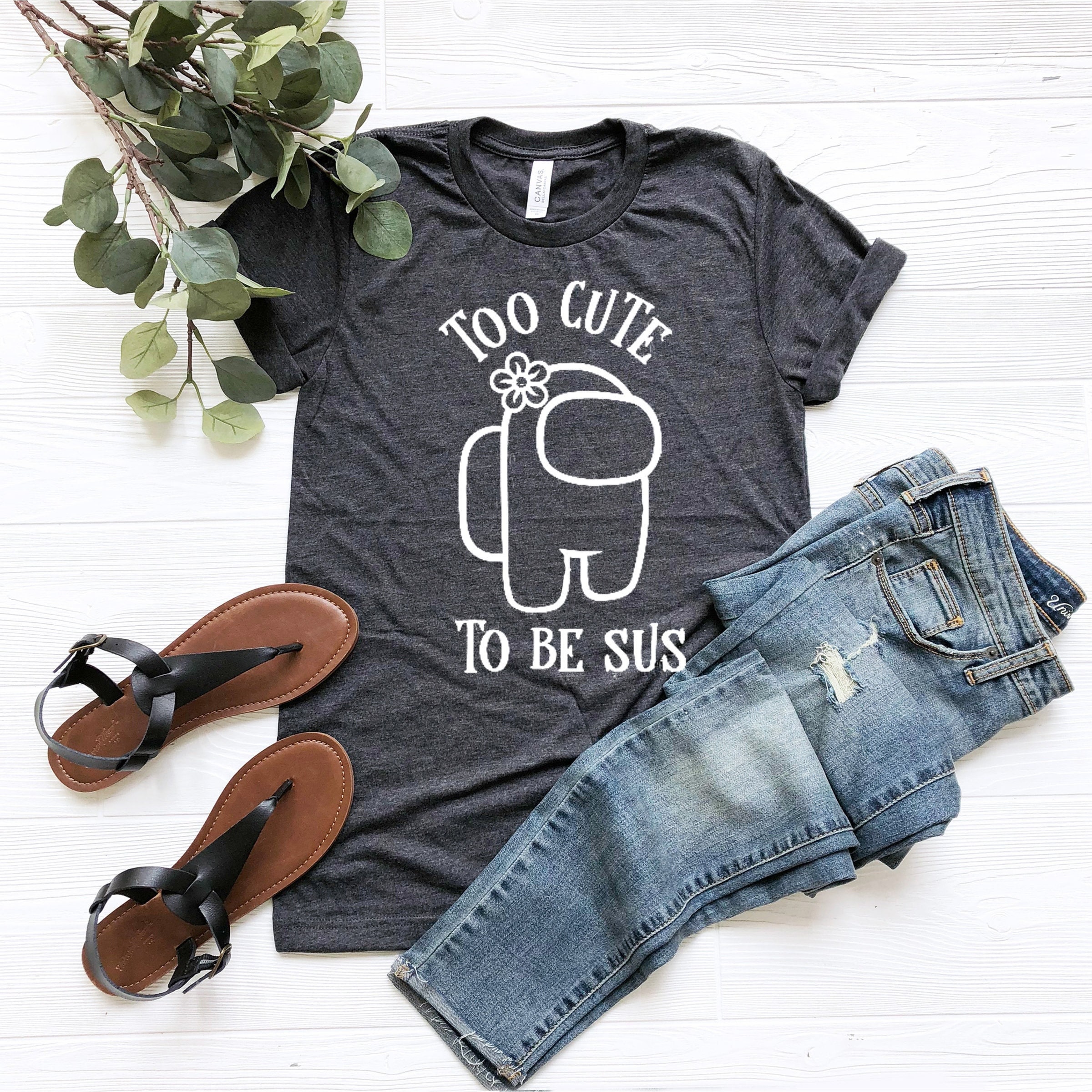 Too Cute to be Sus Shirt: Among Us Apparel for Women – LuLu Grace