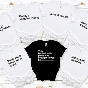 Grappige Vrijgezellenfeest Shirts, Kaarten Tegen de Mensheid, Bruidsmeisje Groep T-shirt, Bruiloft Feest Shirts, Team Bruid, Partij Gunst Shirts