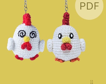 CHIKIPI PALWORLD keychain Chicken Plushie Amigurumi Pattern PDF in English