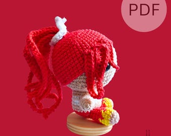Erza Fairy Tail Amigurumi Pattern PDF - Etsy
