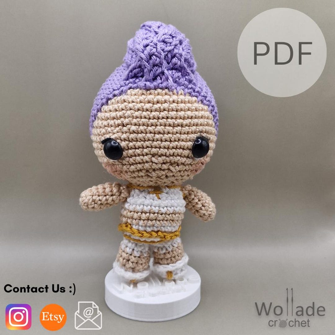 Kpop Demon Hunters Rumi Huntr/x Crochet Figure Amigurumi Pattern