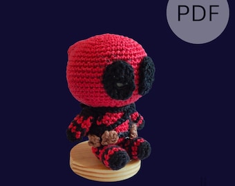Deadpool amigurumi pattern PDF