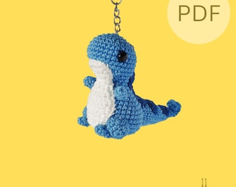 RELAXAURUS PALWORLD llavero Dinosaurio Dino Peluche Amigurumi Patrón PDF en Inglés