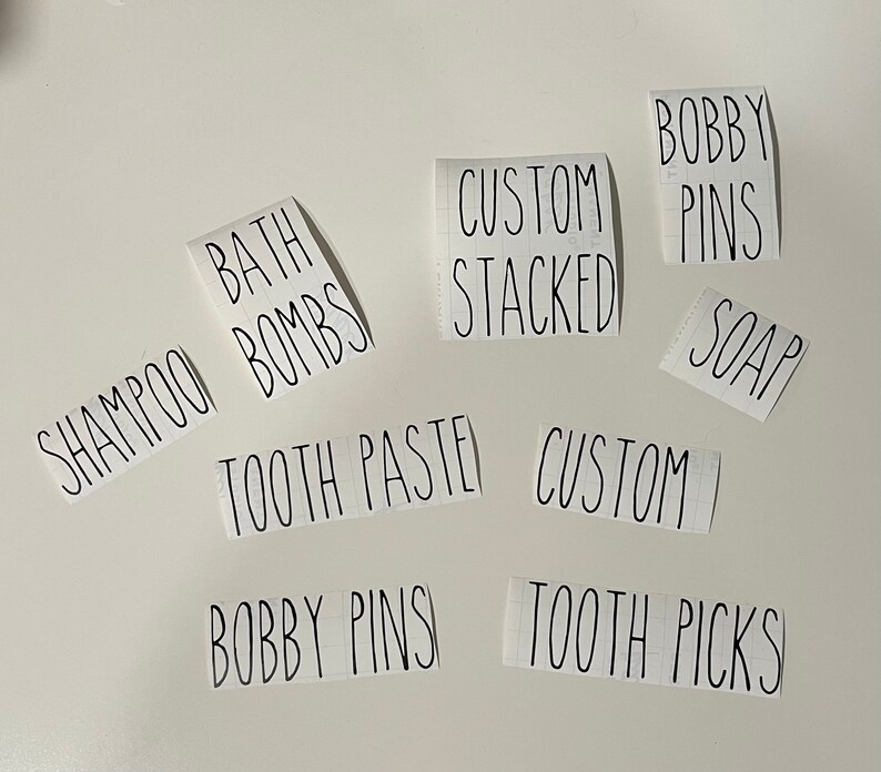 Custom Rae Dunn Inspired Vinyl Decals Etsy
