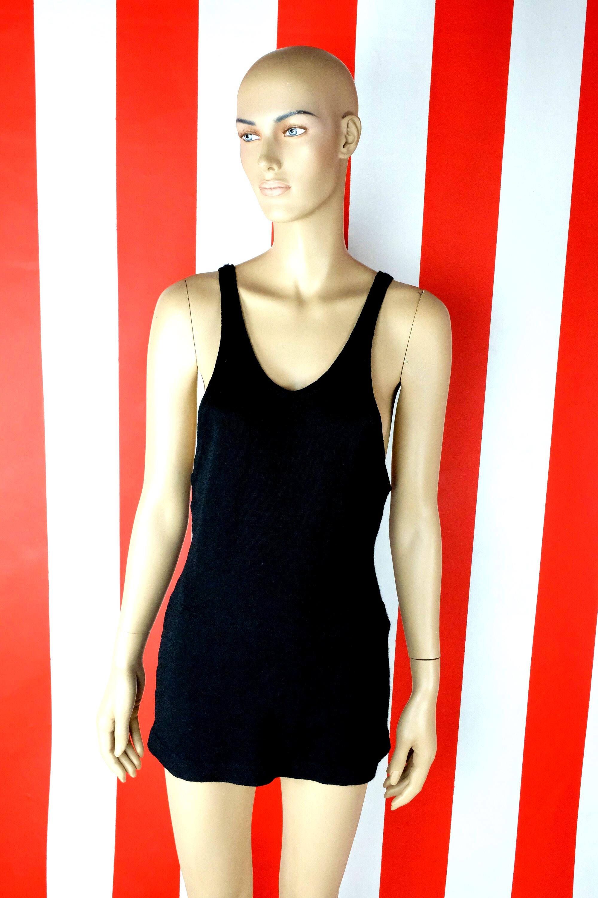 Maillot De Bain Ancien En Laine C.G.L. Knitwear Co. – Années 1920, Vintage US, Taille M