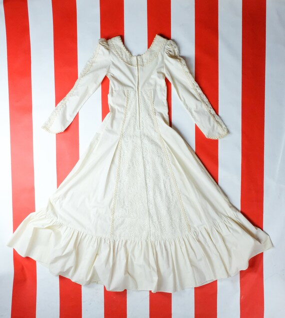 1970s Gunne Sax by Jessica Ivory Lace Medieval Style … - Gem
