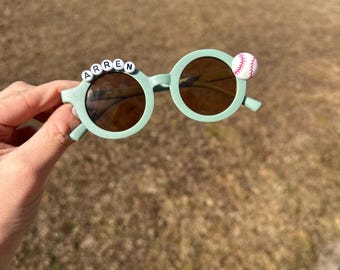Custom Kids Sunglasses Birthday Party Favor Pack; Sports Ball Sunglasses