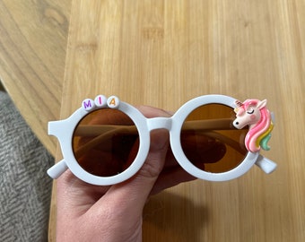 Custom Kids Sunglasses Birthday Party Favor Pack; Unicorn