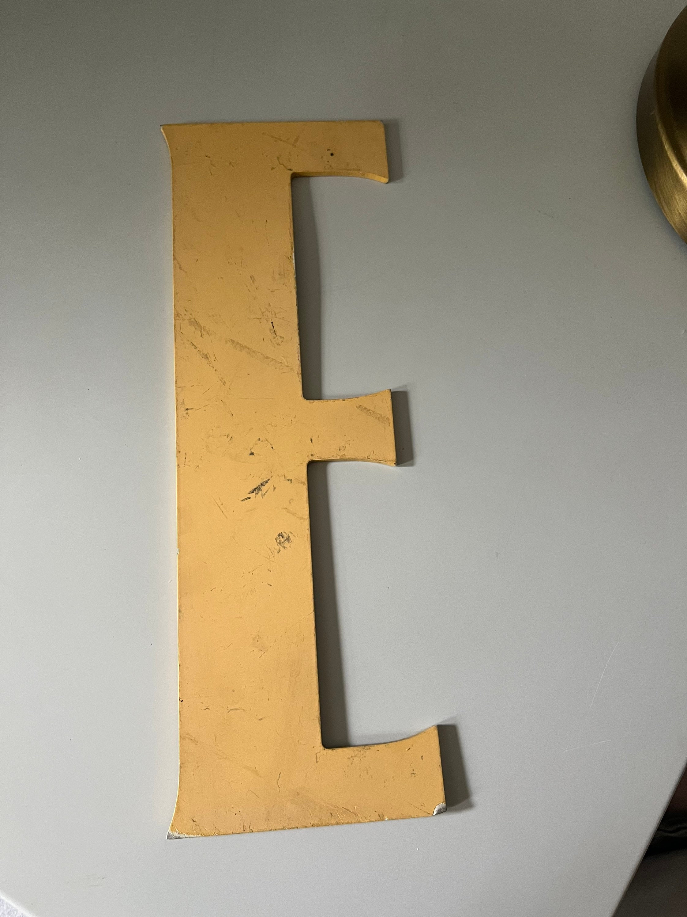 Wall Art Vintage Handmade Metal Letters - Etsy