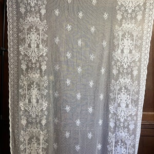 Mabel Victorian Design Cotton Lace Panel 132 Cm (52