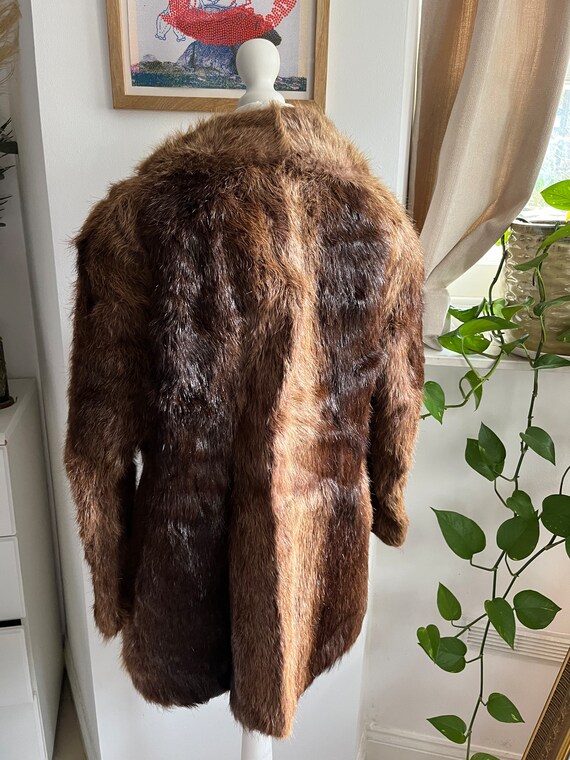 1950s Mid Century Vintage Short Fur Coat Chocolate … Gem