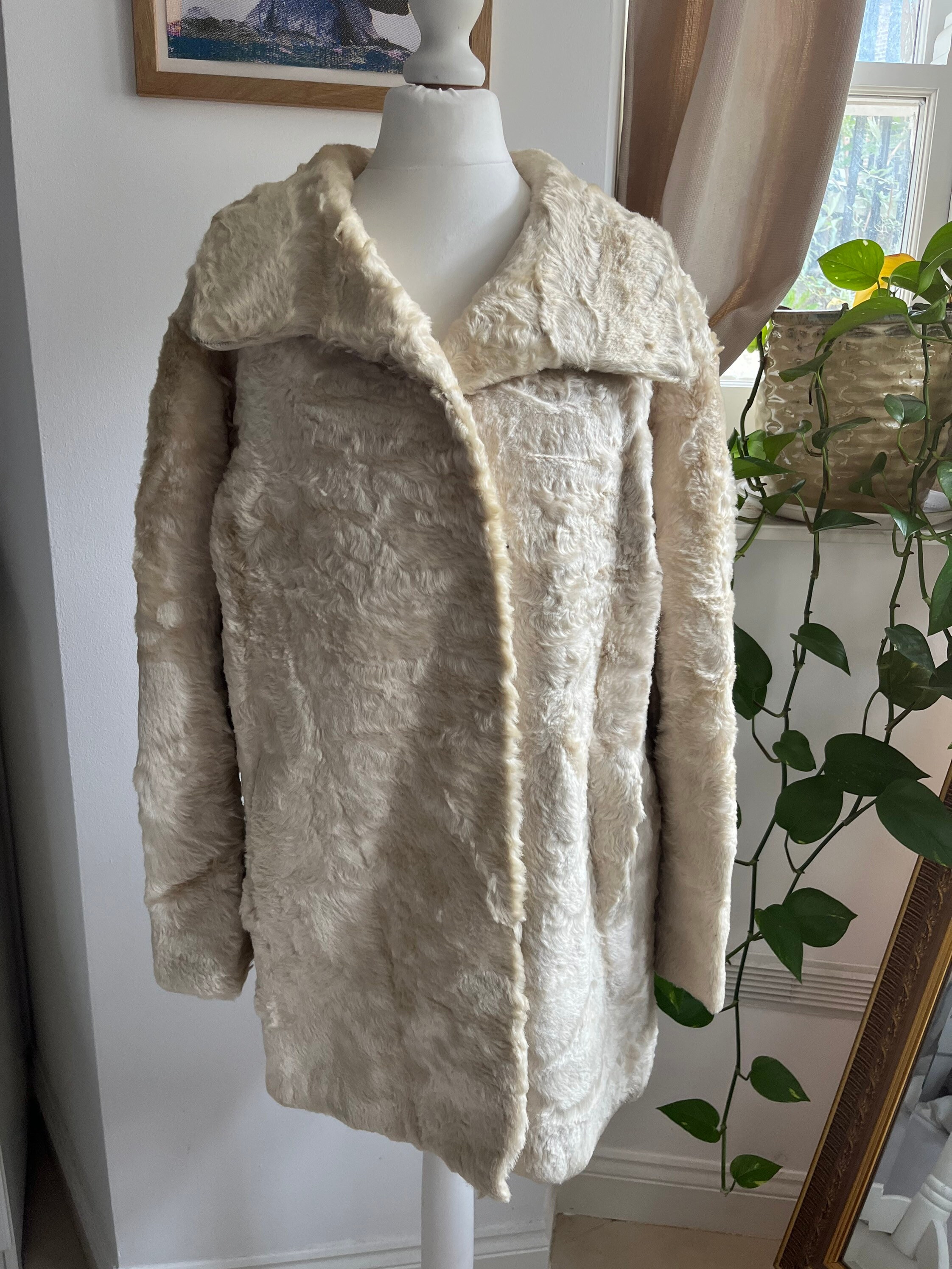 Manteau de fourrure astrakan Etsy Canada