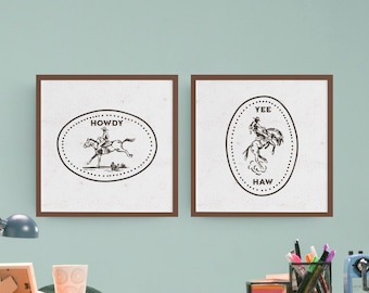 Rustic Cowboy Poster: Vintage Western Wall Art
