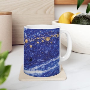Lapis Lazuli Ceramic Mug | 11oz or 15oz