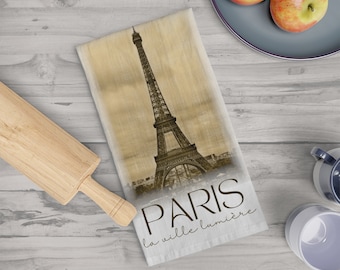 Paris La Ville Lumiere - Kökshandduk - Kökshandduk i mjölpåse