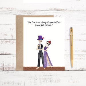 Funny Skeleton Greeting Card| Halloween Card| Anniversary Card| Birthday Greeting Card|Special Card| Punny Greeting Card| Love Card