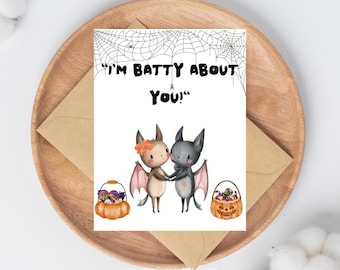 Funny Bat Birthday Card: Punny Halloween Greeting