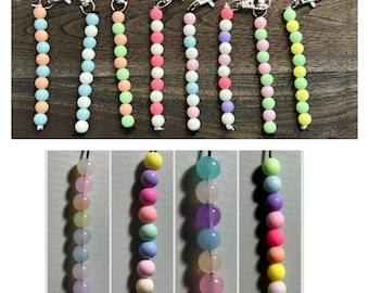 Cervical Dilation Beads Badge Accessory with or without heart charm ***new bead colors available***