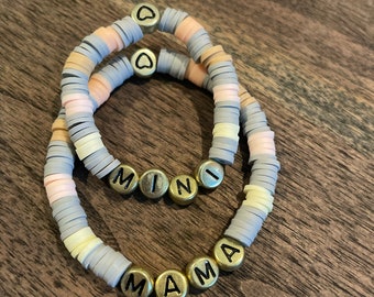 Mama & Mini (customizable) name bracelets!