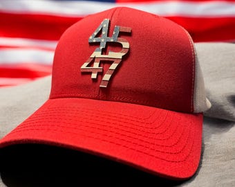 MAGA 45 47 Trucker Hat