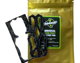 UmmaGrip Black 3mm - Universal Super Sticky Battery Pad (Laser Cut Choose Frame)
