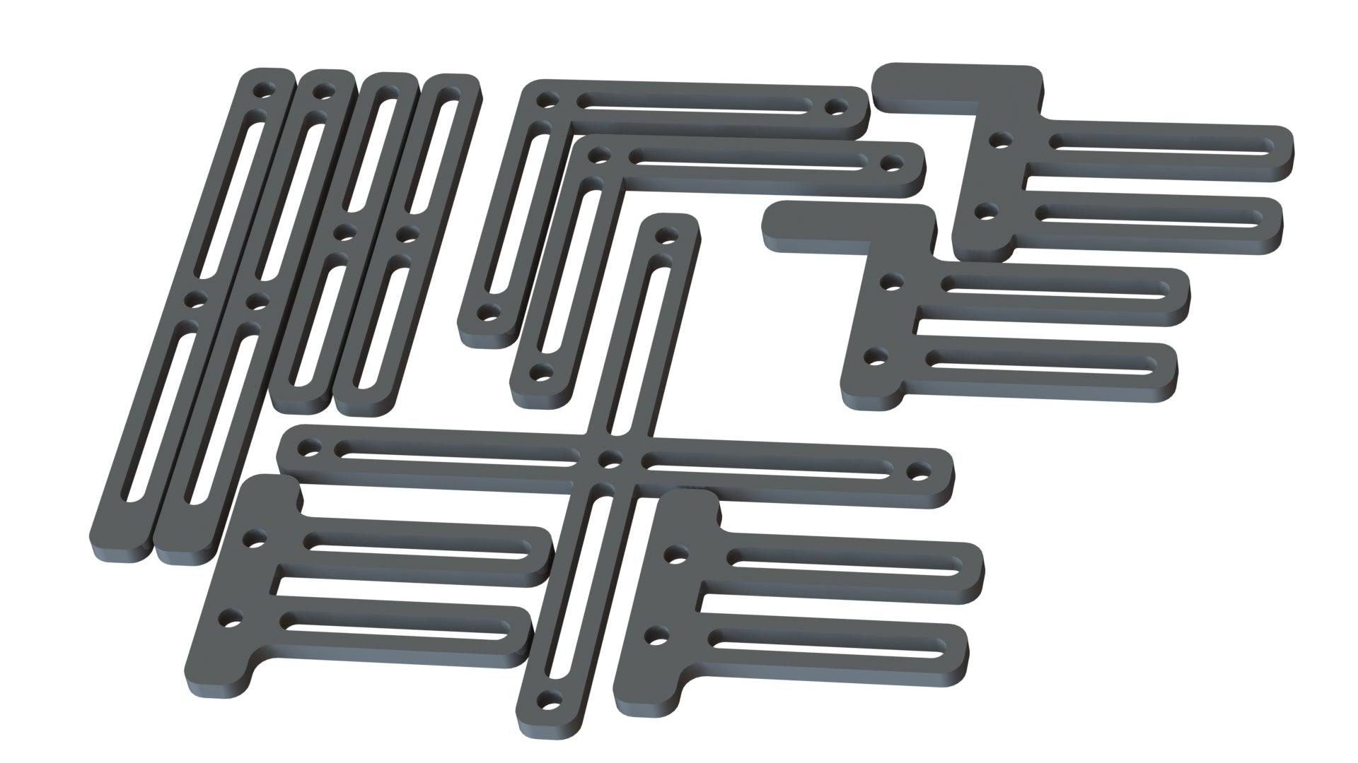 Adjustable Galvo Laser Alignment Bars (fits 6mm Bolts - 25mm Spacing ...