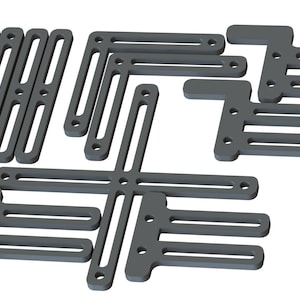 Adjustable Galvo Laser Alignment Bars (Fits 6mm Bolts - 25mm Spacing)